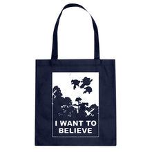 I Want to Believe Super Girls Cotton Canvas Tote Bag