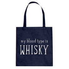 My Blood Type is Whisky Cotton Canvas Tote Bag