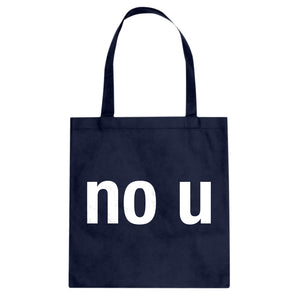 No U Cotton Canvas Tote Bag