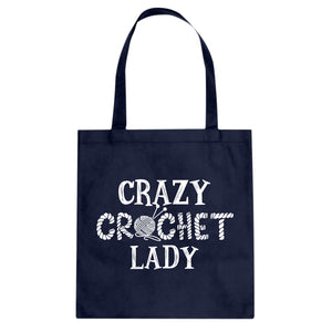 Tote Crazy Crochet Lady Canvas Tote Bag
