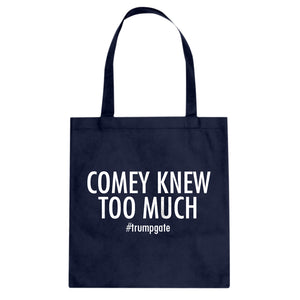 Tote Comey Knew Too Much Canvas Tote Bag