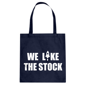 WE LIKE THE STOCK Cotton Canvas Tote Bag