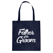 Father of the Groom Cotton Canvas Tote Bag