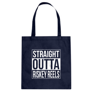Straight Outta Riskey Reels Cotton Canvas Tote Bag