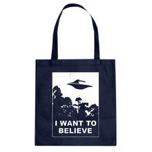 I Want to Believe Cotton Canvas Tote Bag