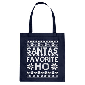 Tote Santas Favorite Ho Canvas Tote Bag
