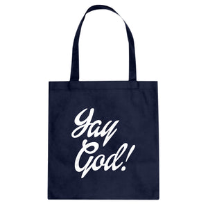 Yay God Cotton Canvas Tote Bag