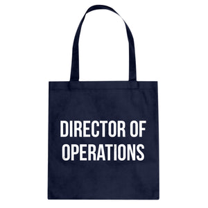 Director of Operations Cotton Canvas Tote Bag