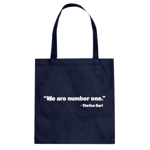 We are Number One Cotton Canvas Tote Bag