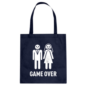 Game Over Cotton Canvas Tote Bag