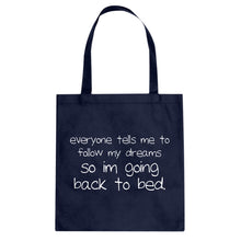 Tote Back to Bed Canvas Tote Bag