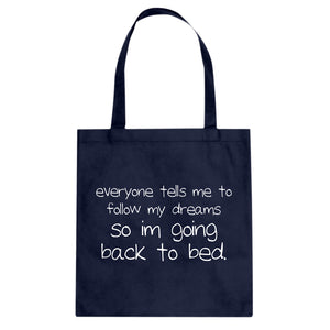 Tote Back to Bed Canvas Tote Bag