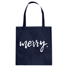 Merry. Cotton Canvas Tote Bag