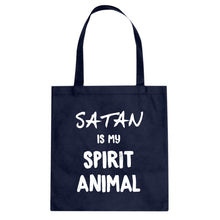 Satan is my Spirit Animal Cotton Canvas Tote Bag