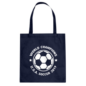 Women's World Cup Champions Cotton Canvas Tote Bag