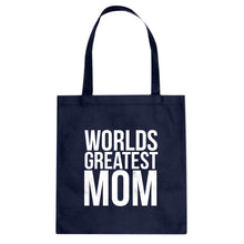 Tote Worlds Greatest Mom Canvas Tote Bag