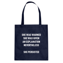 Tote She Persisted Venus Fist Canvas Tote Bag
