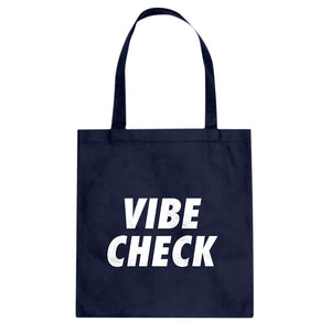 VIBE CHECK Cotton Canvas Tote Bag