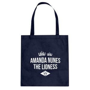Amanda Nunes the Lioness Cotton Canvas Tote Bag