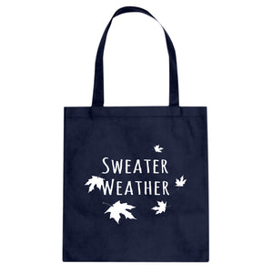 Sweater Weather Cotton Canvas Tote Bag