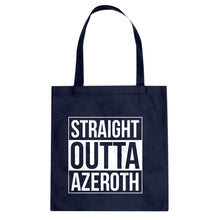 Straight Outta Azeroth Cotton Canvas Tote Bag