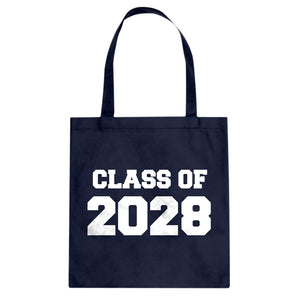 Class of 2028 Cotton Canvas Tote Bag