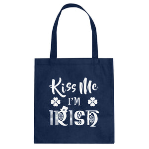 Tote Kiss Me I'm Irish Canvas Tote Bag