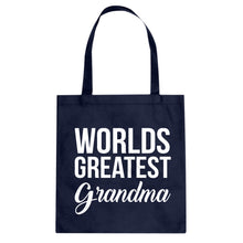 World's Greatest Grandma Cotton Canvas Tote Bag