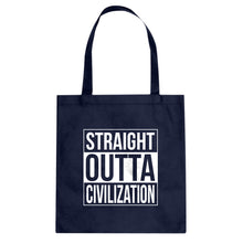 Straight Outta Civilization Cotton Canvas Tote Bag