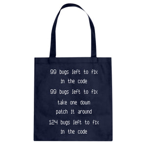 Tote 99 Bugs in the Code Canvas Tote Bag