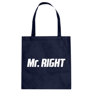 Tote Mr. Right Canvas Tote Bag