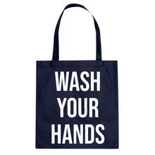 WASH YOUR HANDS Cotton Canvas Tote Bag