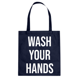 WASH YOUR HANDS Cotton Canvas Tote Bag