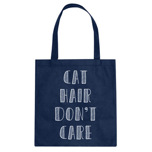 Tote Cat Hair Don’t Care Canvas Tote Bag