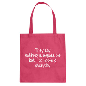 Nothing is Impossible Cotton Canvas Tote Bag