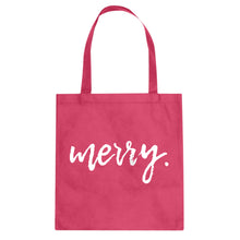 Merry. Cotton Canvas Tote Bag