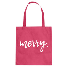 Merry. Cotton Canvas Tote Bag