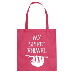 Sloth is my Spirit Animal Cotton Canvas Tote Bag