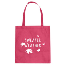 Sweater Weather Cotton Canvas Tote Bag