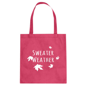 Sweater Weather Cotton Canvas Tote Bag
