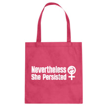 Tote She Persisted Bold Canvas Tote Bag
