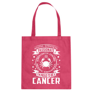Tote Cancer Astrology Zodiac Sign Canvas Tote Bag