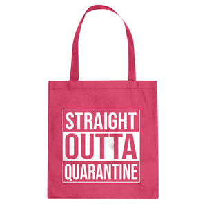 Straight Outta Quarantine Cotton Canvas Tote Bag