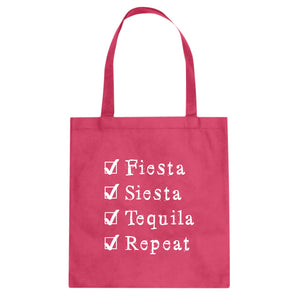 Tote Fiesta Siesta Tequila Repeat Canvas Tote Bag