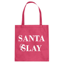 Santa Slay Cotton Canvas Tote Bag