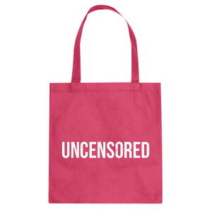 UNCENSORED Cotton Canvas Tote Bag