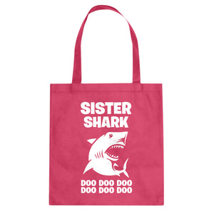 Sister Shark Cotton Canvas Tote Bag