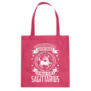 Sagittarius Astrology Zodiac Sign Cotton Canvas Tote Bag