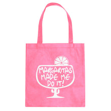 Tote Margaritas Made Me Do It Canvas Tote Bag