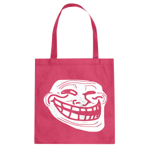 Trollface Cotton Canvas Tote Bag